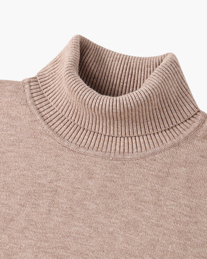 JANGSAN Merino-Wolle Rollkragenpullover